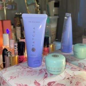 Tatcha The Rice Wash and Water Cream Set - Lavender and Mint
